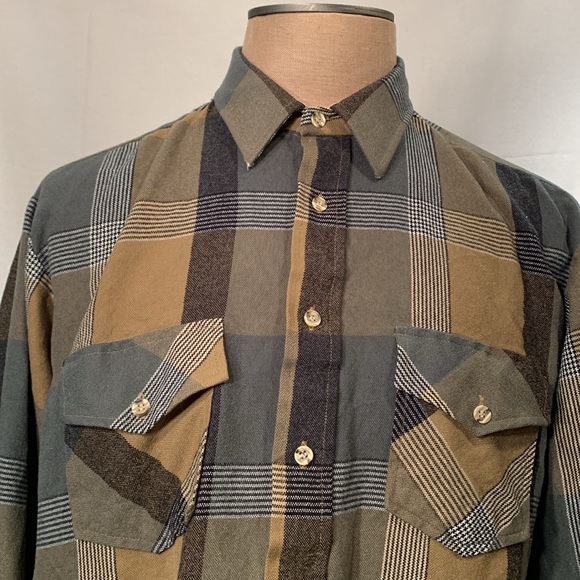 Vintage Van Heusen Plaid Winter Weight Size Large - Picture 3 of 7